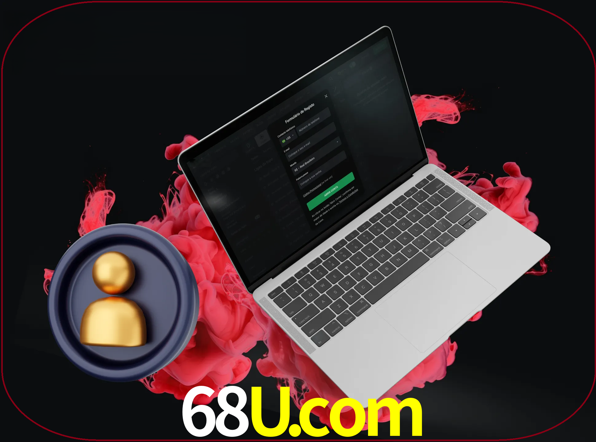 No cabeçalho do site 68u, clique no botão que o levará a um formulário especial onde terá de introduzir as suas informações actuais.
